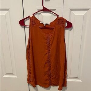 Collective Concepts Rust Sleeveless Blouse